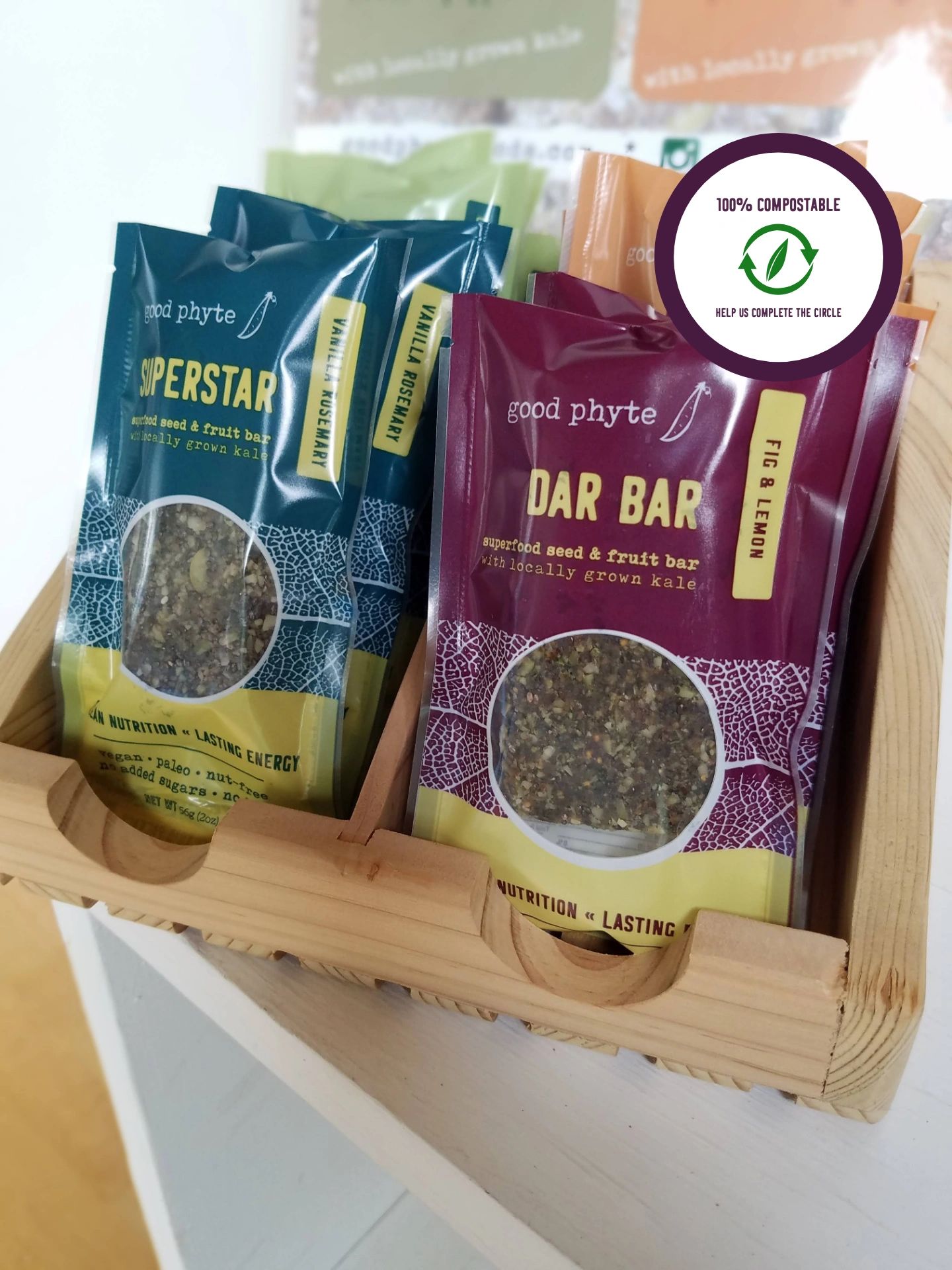 Good Phyte Foods Energy Bar, Grab and Go Healthy Snack, Organic